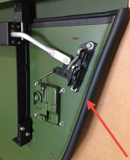 Door Edge Seal - Aftermarket fits Humvee - Use on Military Humvee doors. Sold per foot.