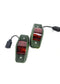 Pair Side Marker Clearance Light Green Body Red Lens