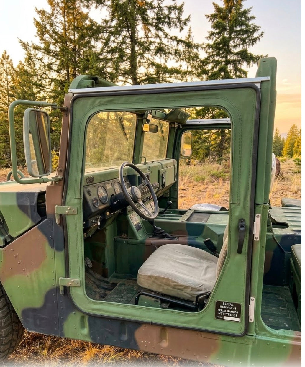 2nd Gen. Roof Side Rail Pair with Built-In Door Gap Filler, 2-Door or 4-Door, fits HUMVEE