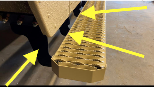 Brackets and Hardware Only (FOR Military Humvee Tactical Combat Aluminum Running Boards)