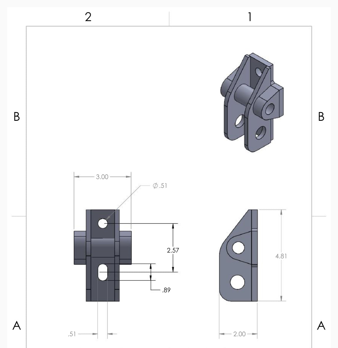 Front Bumper 4pc Clevis Assembly (Mount + Clevis), Compatible with HUMVEE