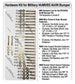 Hardware kit for Airlift Bumper nuts, bolts, and washers