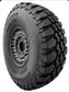 Mounted Spare Tire (1 TIRE) - 90% - 100% Tread - Goodyear and BFG radial 37" fits Humvee M998 HMMWV
