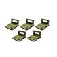 Humvee Canvas Tarp Tie Show (a) - أسود، تان، أو الأخضر - M998 M1038 Sightener
