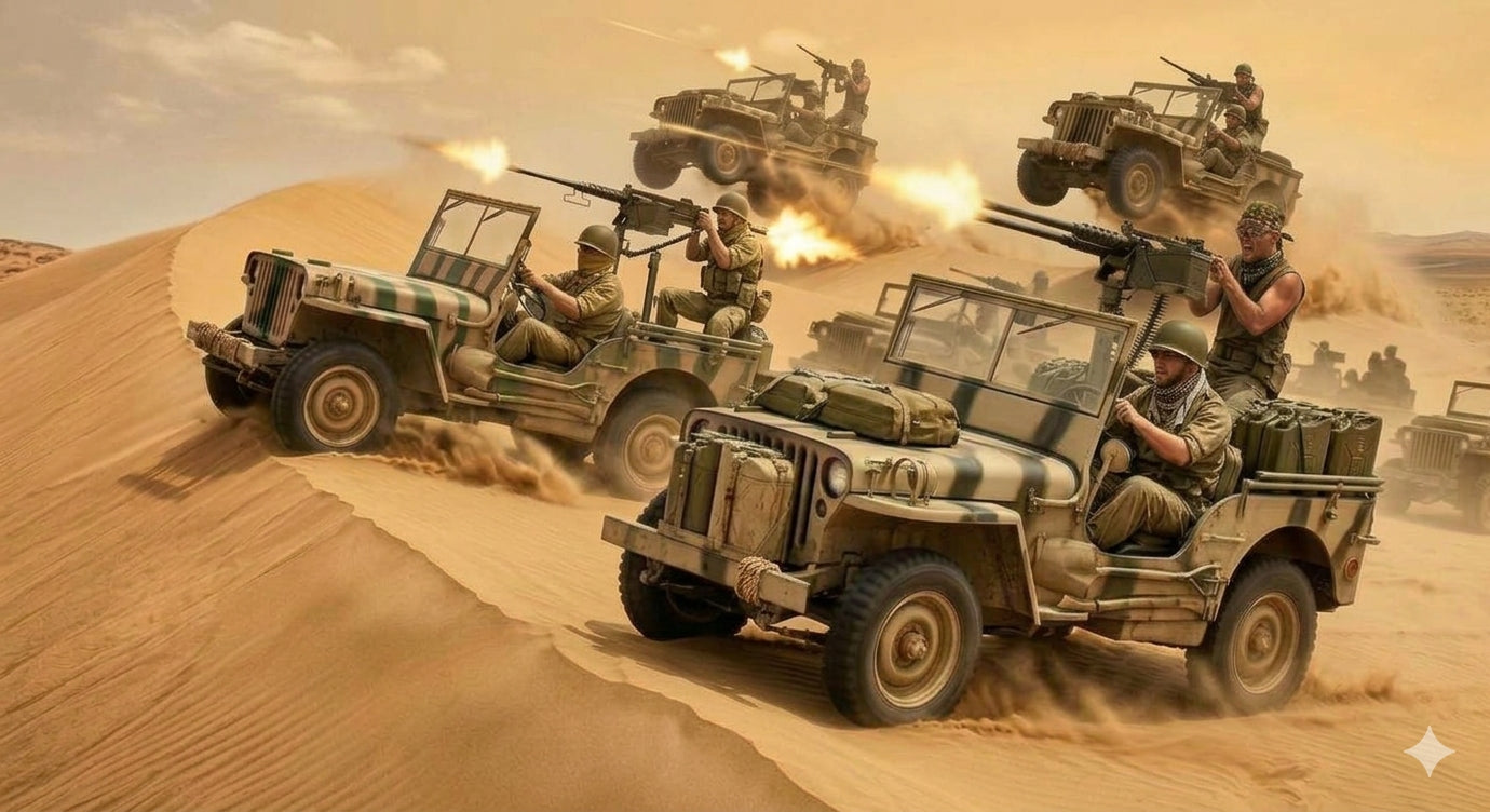 “Rat Patrol” World War II Tribute 3-Color Desert Camo by RAPCO - 30277, 30257, 319