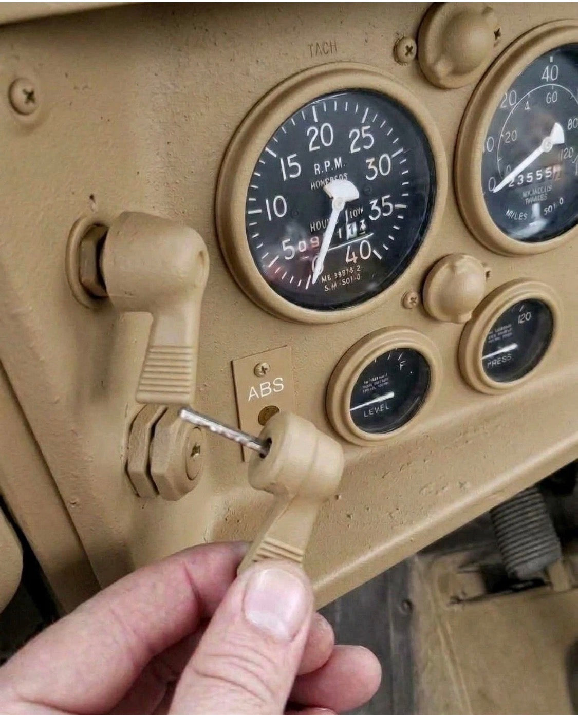 OEM Style Keyed Ignition Switch Desert Tan Fits M-Series Vehicles including HUMVEE