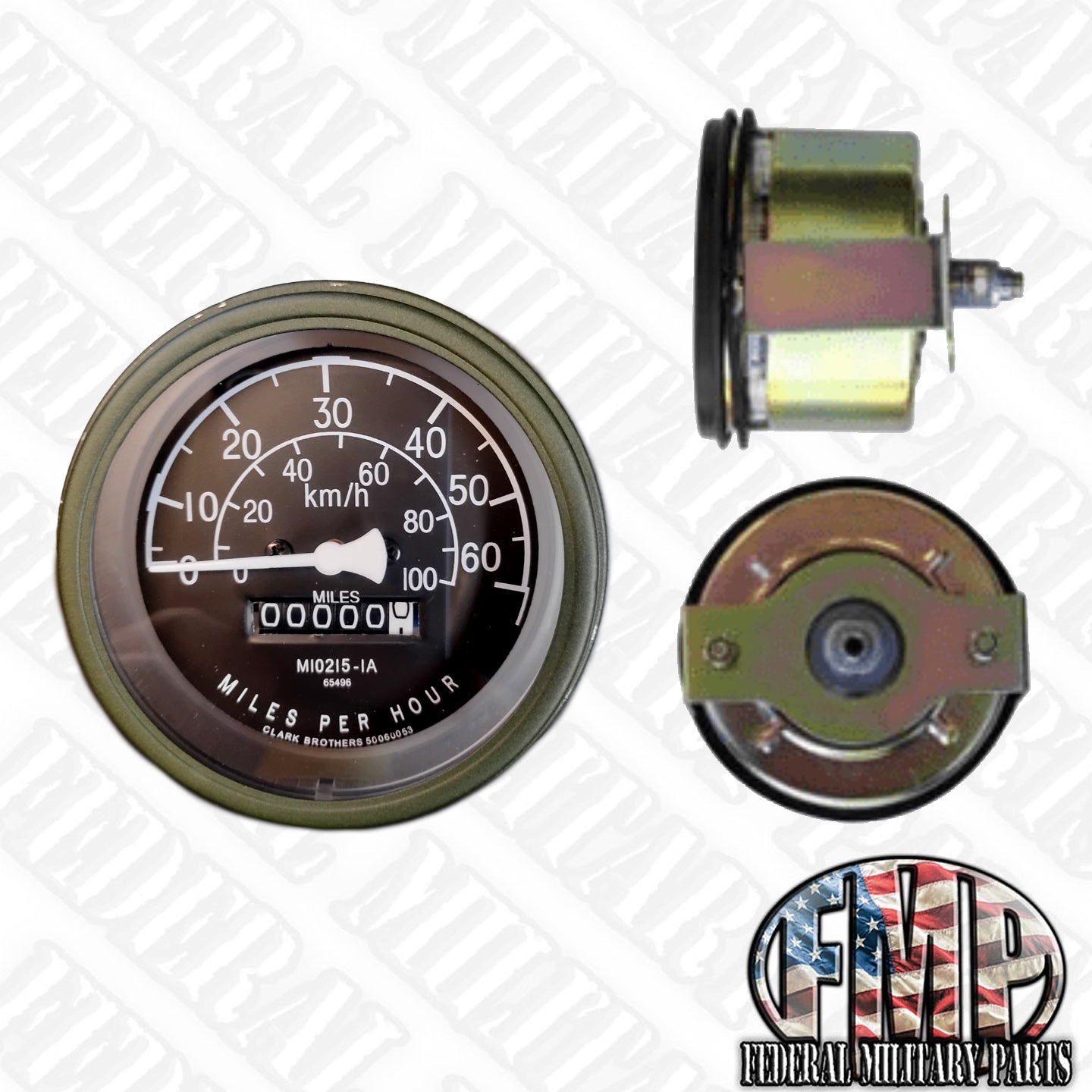 Military Speedometer fits Humvee Dashboard