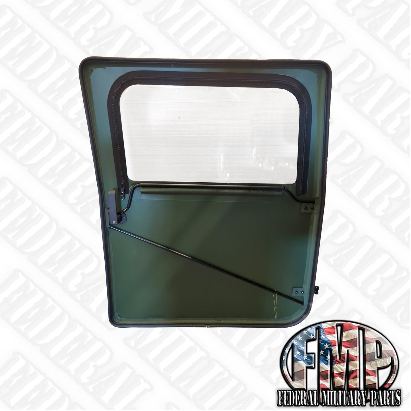 Complete Soft Canvas Cab Kit- 2-Man Cab- GREEN- Includes Soft Top + 2 Doors + Rear Curtain + Rear Curtain Installation Kit