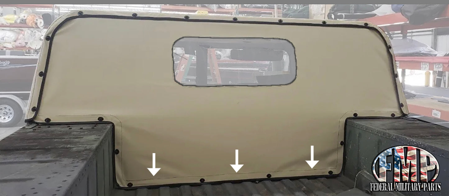 Canvas Rear Curtain Floor Seal, 2-Man or 4-Man, fits Humvee M998