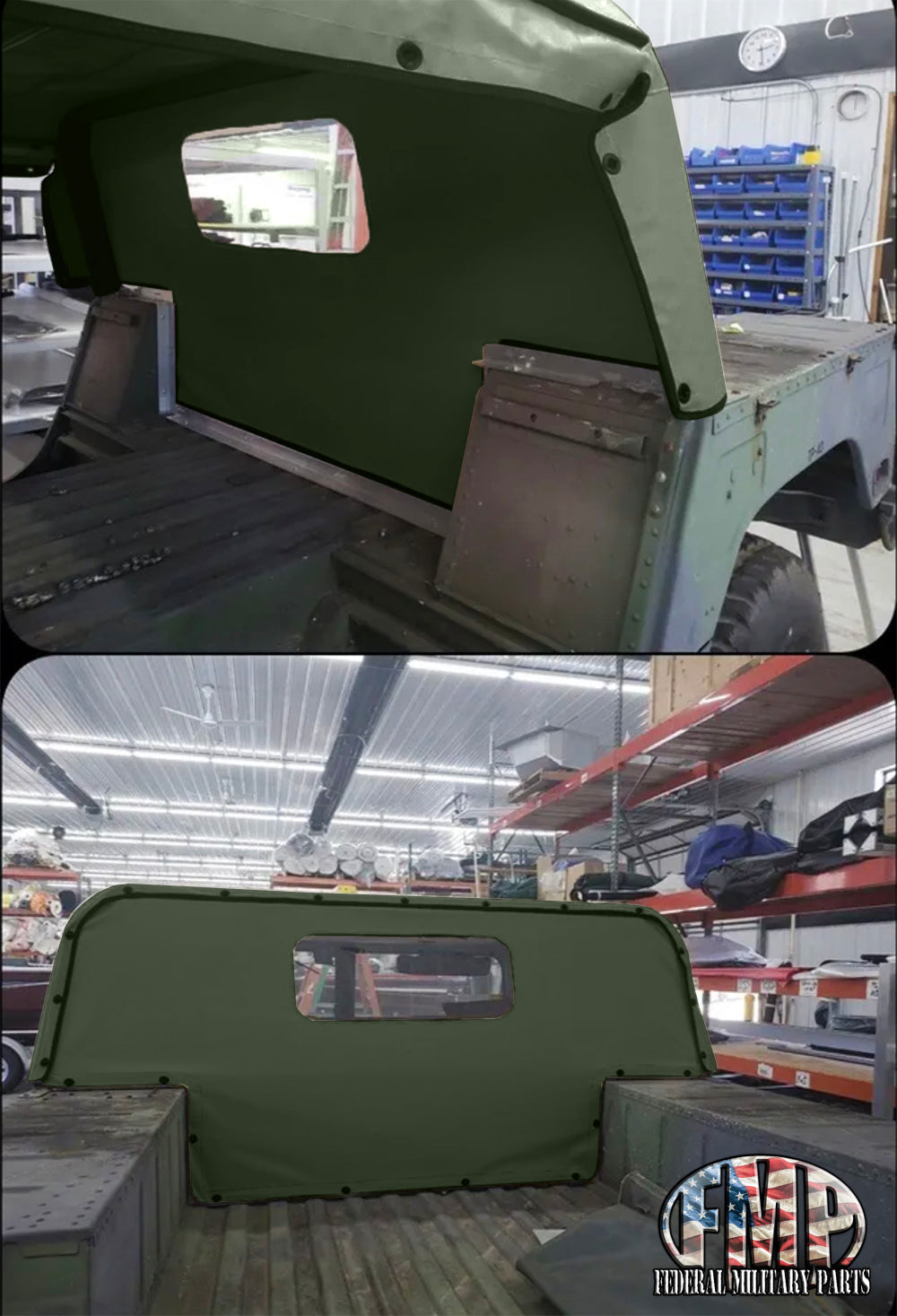 Complete Soft Canvas Cab Kit- 4 Man Cab- GREEN- Includes Soft Top + 4 Doors + Rear Curtain + Rear Curtain Installation Kit