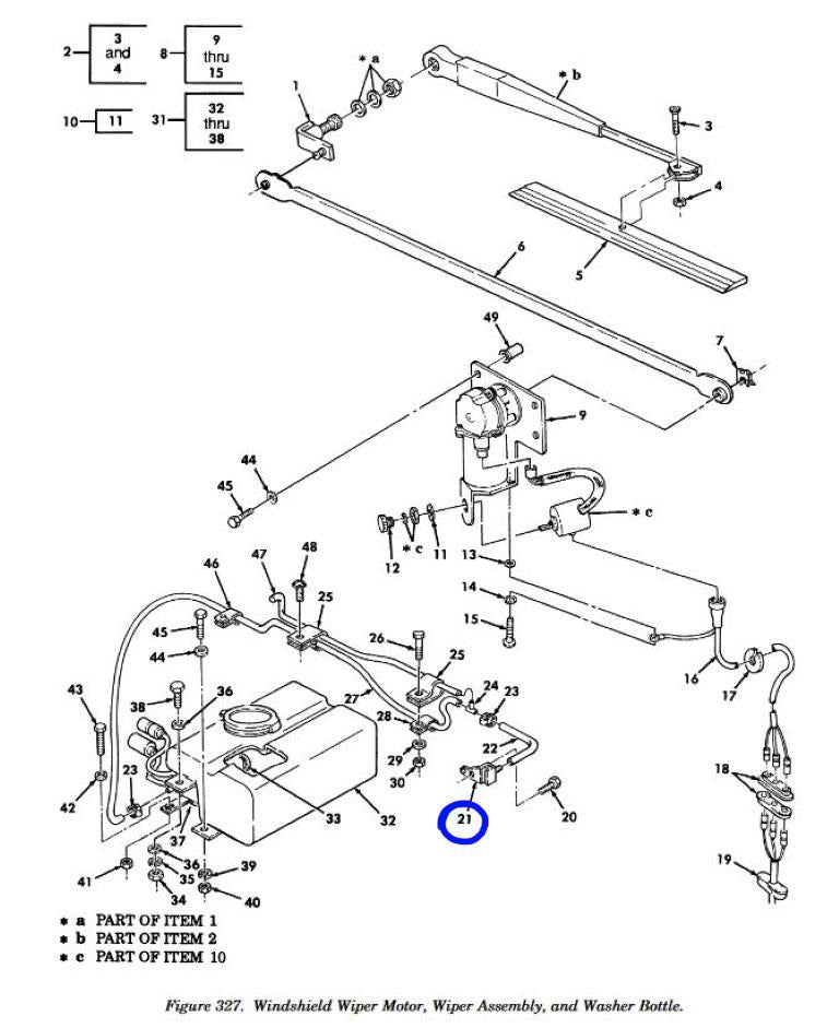 HMMWV Windshield Washer Nozzle, Black, Fit For HUMVEE 12338846