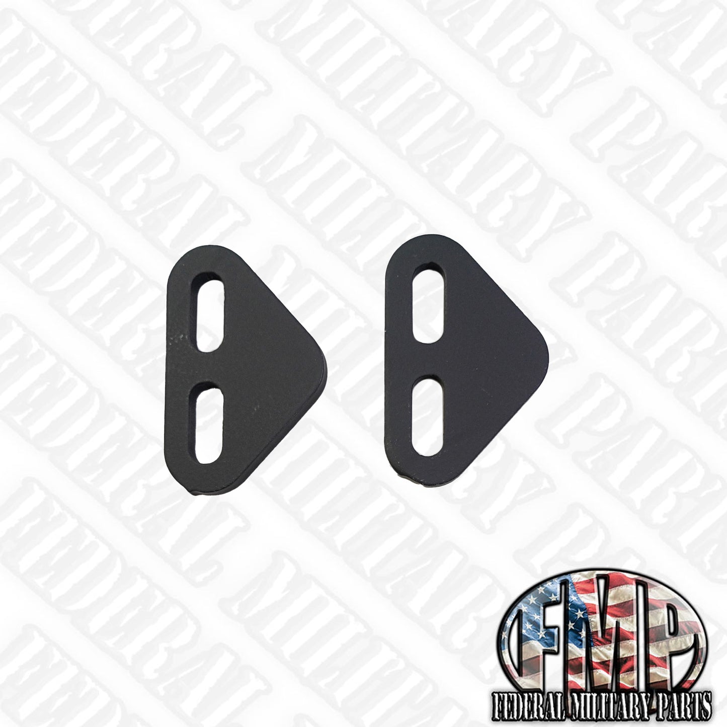 Door Striker Spacers, Front, for Hard Doors HMMWV X-Doors, Set of 2 or 4, Extend your Door Striker to Latch Properly