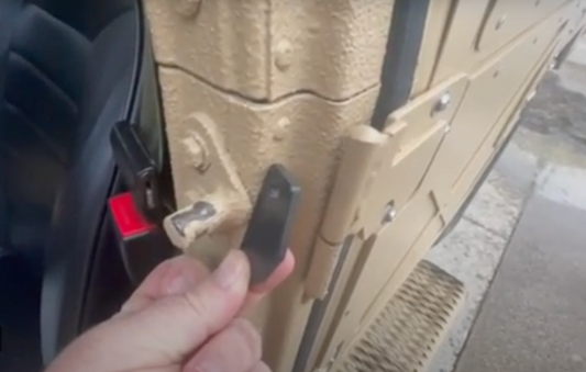 Door Striker Spacers for Hard Doors HMMWV X-Doors, Set of 2 or 4, Extend your Door Striker to Latch Properly