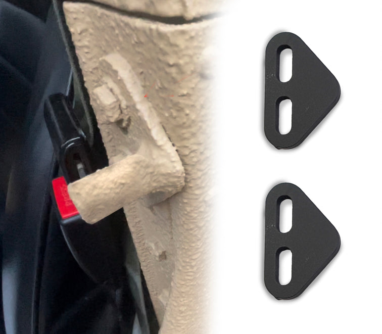 Door Striker Spacers, Front, for Hard Doors HMMWV X-Doors, Set of 2 or 4, Extend your Door Striker to Latch Properly