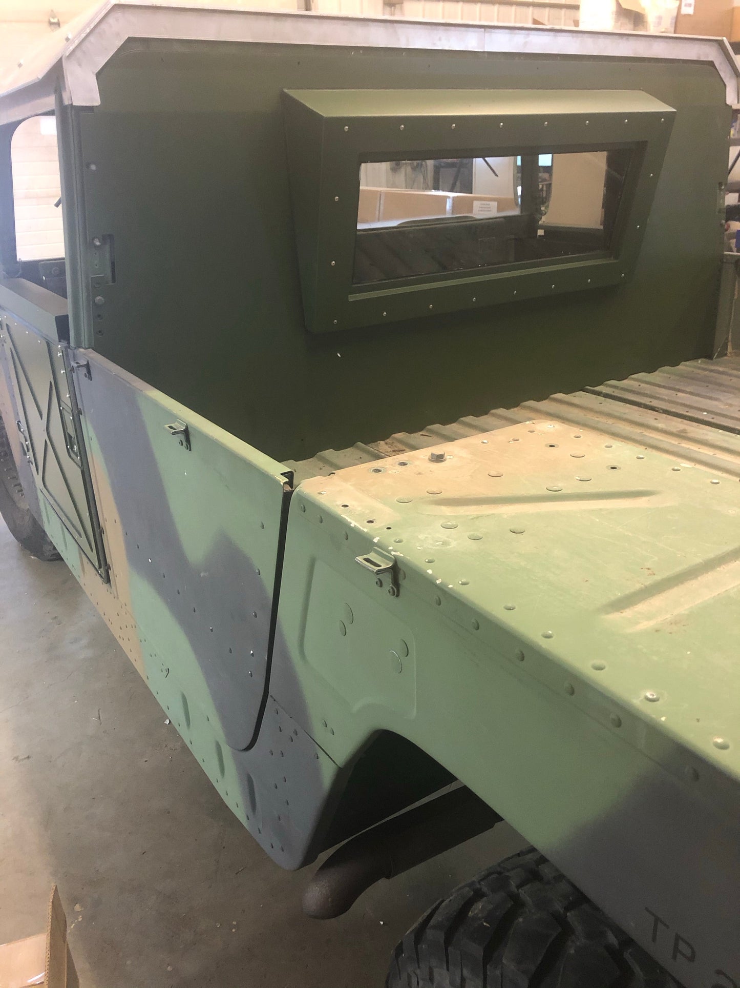 Humvee 1/4” Thick Tactical 2-Man Hard Top (3 Piece Kit) Roof Aluminum M998 Hmmwv