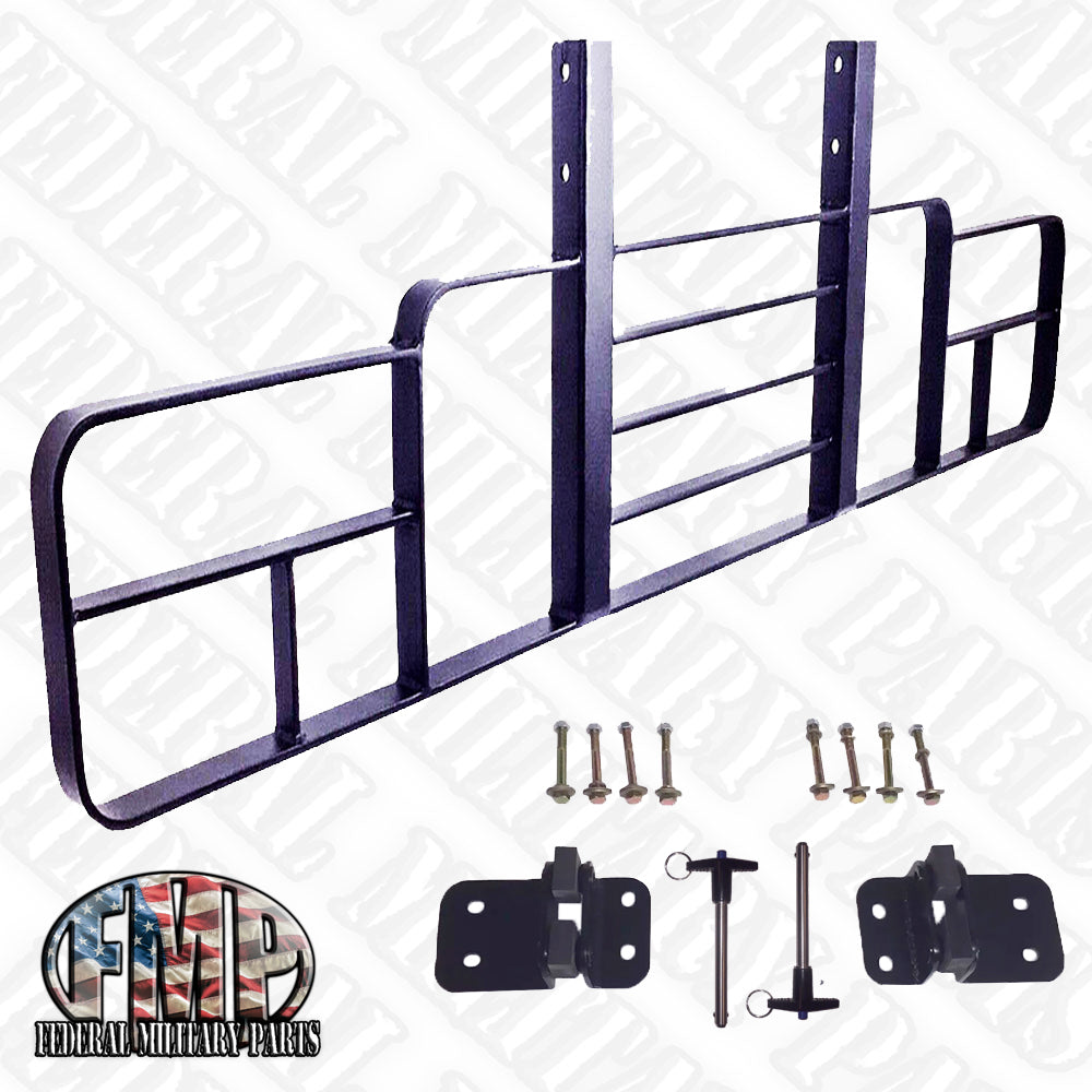 Heavy Duty Brush Guard with Mounting Brackets and Installation Kit - No Mesh Screen - Luverne H15-GGB fits Humvee