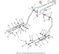 Parking Brake Cable, 40" Left Hand (LH), fits HUMVEE HMMWV