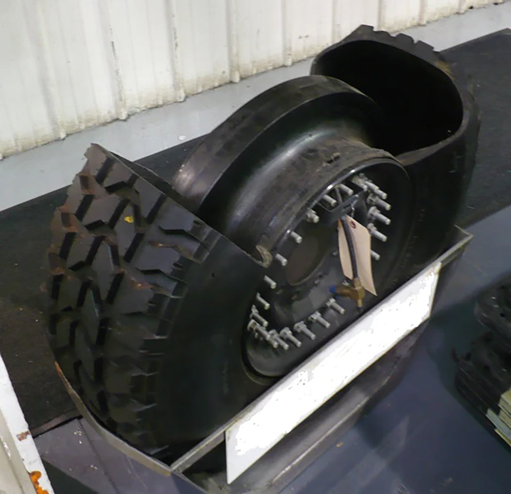 Humvee Wheel 2-Piece Rim Used 24 Bolt 16.5” 8 Lug
