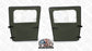 Complete Soft Canvas Cab Kit- 2-Man Cab- GREEN- Includes Soft Top + 2 Doors + Rear Curtain + Rear Curtain Installation Kit