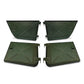 Juego de cuatro medias puertas tácticas en negro, tostado o verde, compatible con la mitad inferior de las puertas rígidas "X" de Humvee.