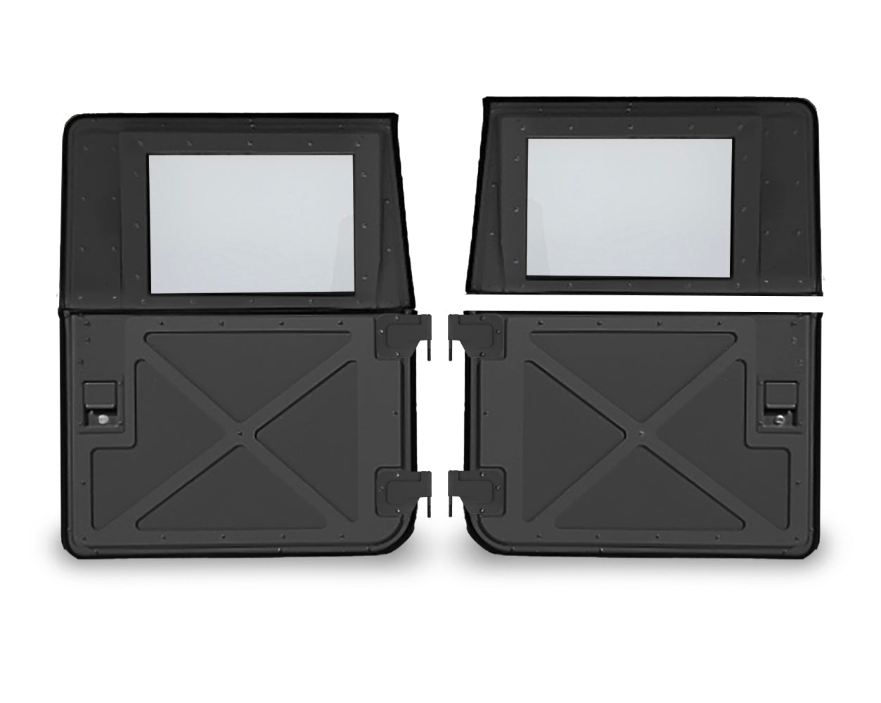 Front 2 Only Split X-Doors Convertible from Full Doors to Half Doors fits AM General Humvee