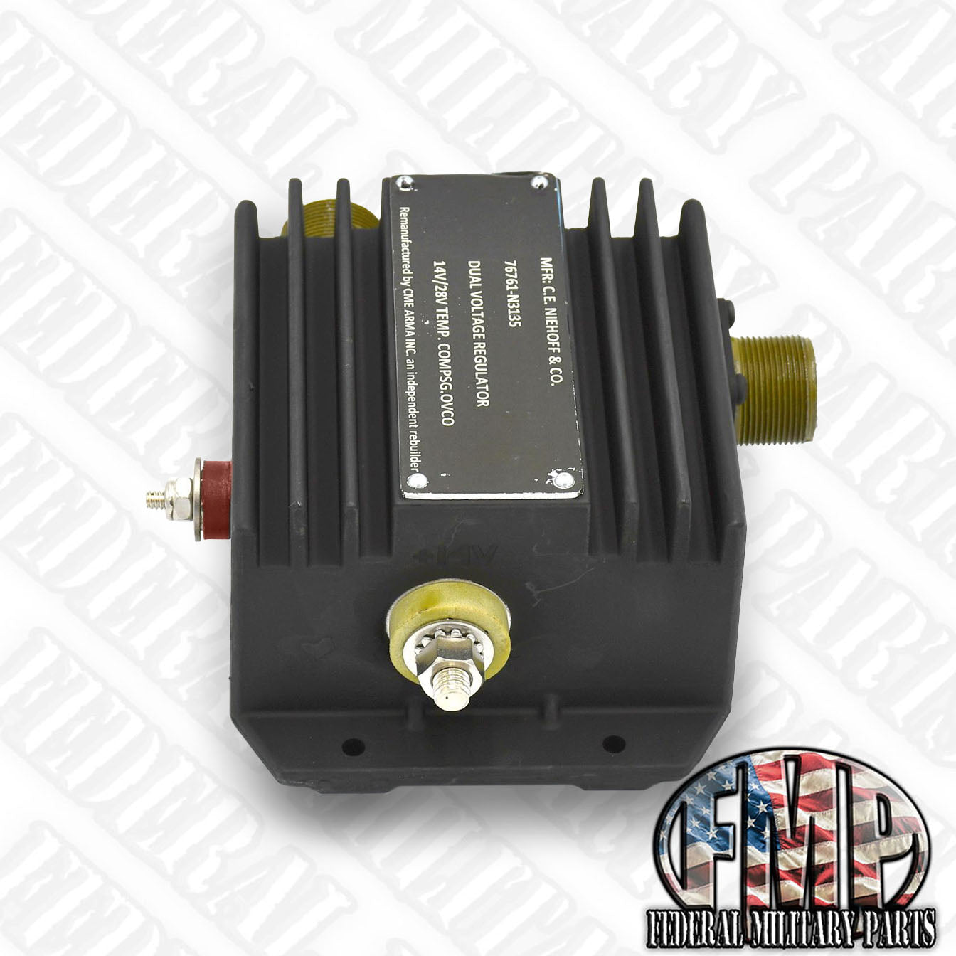 Voltage Regulator, 200 Amp, Dual Voltage 12-24 Volts, NIEHOFF, Compatible with HUMVEE HMMWV