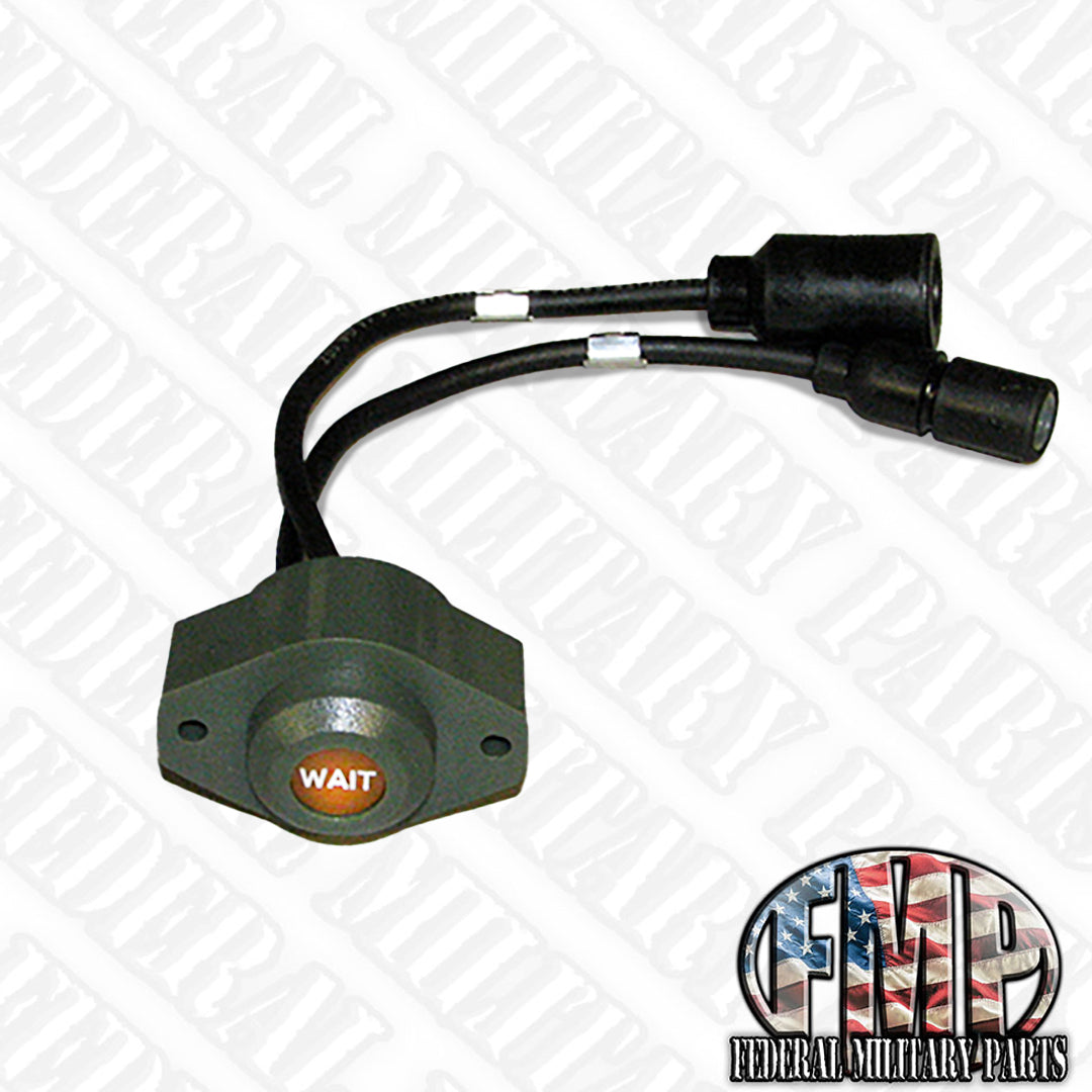 Wait to Start Warning Indicator Light, fits HUMVEE HMMWV. P/N 12356703-2, 5583395