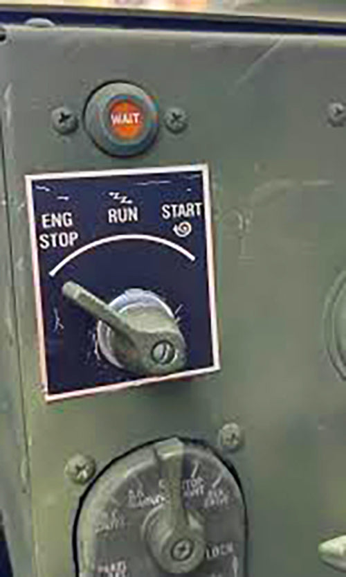 Wait to Start Warning Indicator Light, fits HUMVEE HMMWV. P/N 12356703 ...