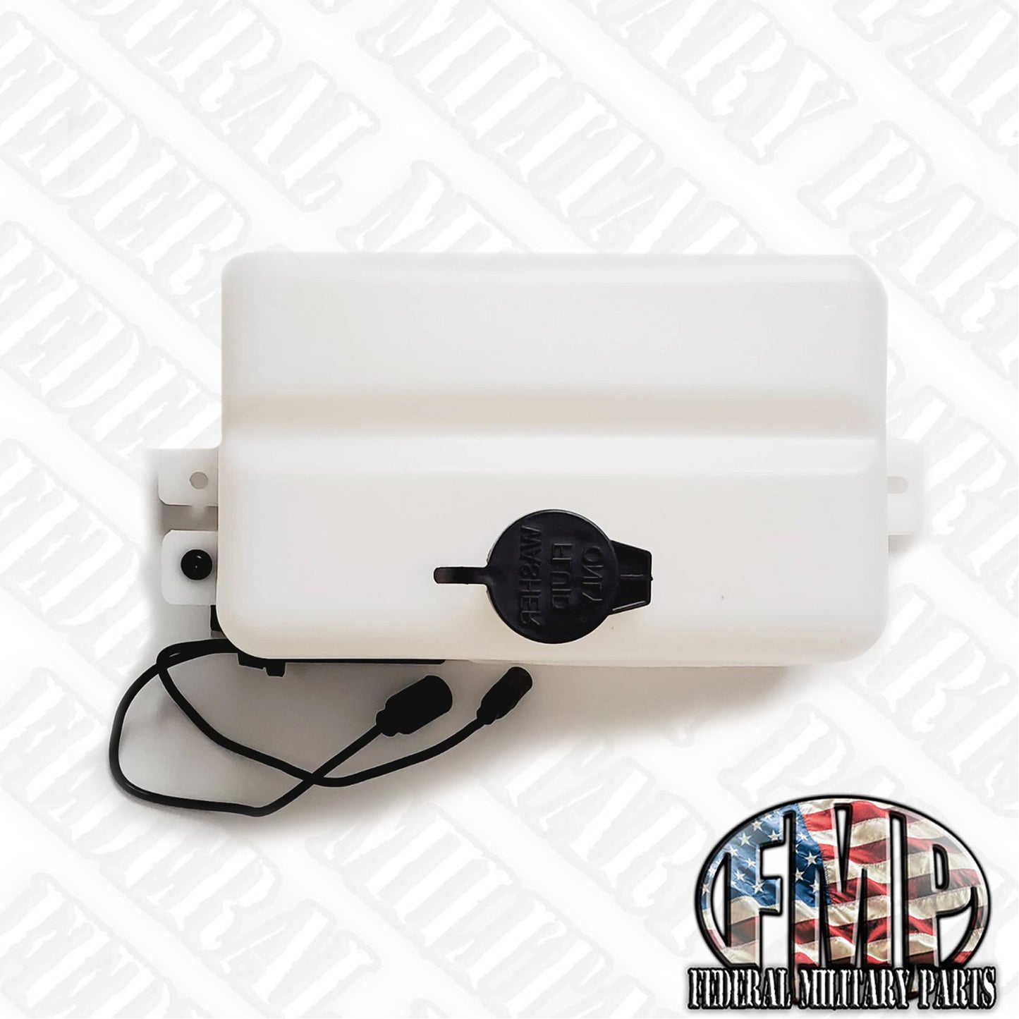 Windshield Washer Reservoir Tank + 24V Pump Assembly, 12342885, Compatible with HUMVEE HMMWV