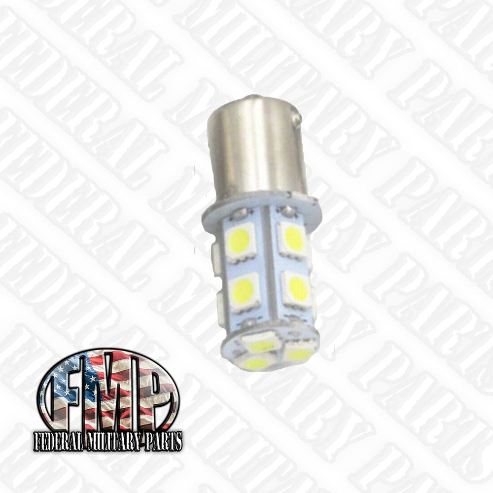 Military Or Civilian Vehicle Or Trailer Bulbs - Multi- Voltage - 13 Led’s - Single Or Multi-packs - Military Tail Light, Stop, Turn Signal, Marker Or Brake. For LED Conversion fits Humvee