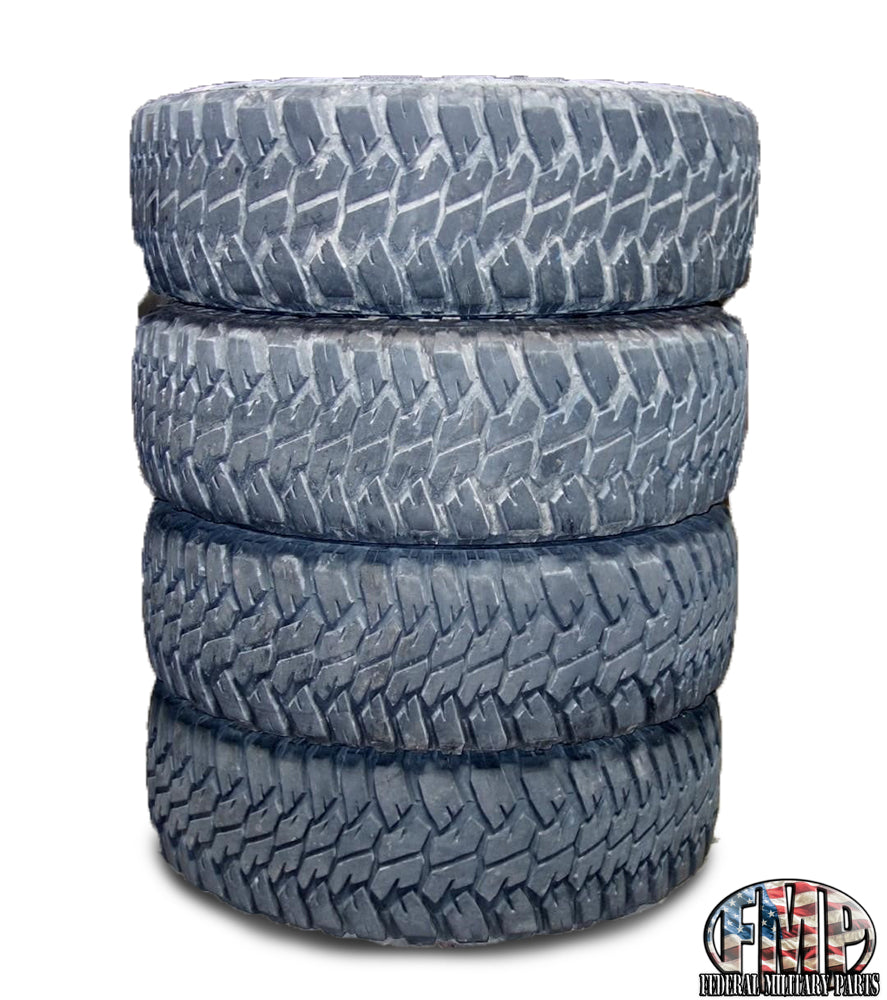 Goodyear Wrangler MT MilitaryTires 37" Radials on 16.5" Rims 6.5"x 8 Bolt Pattern fits Humvee M998 HMMWV
