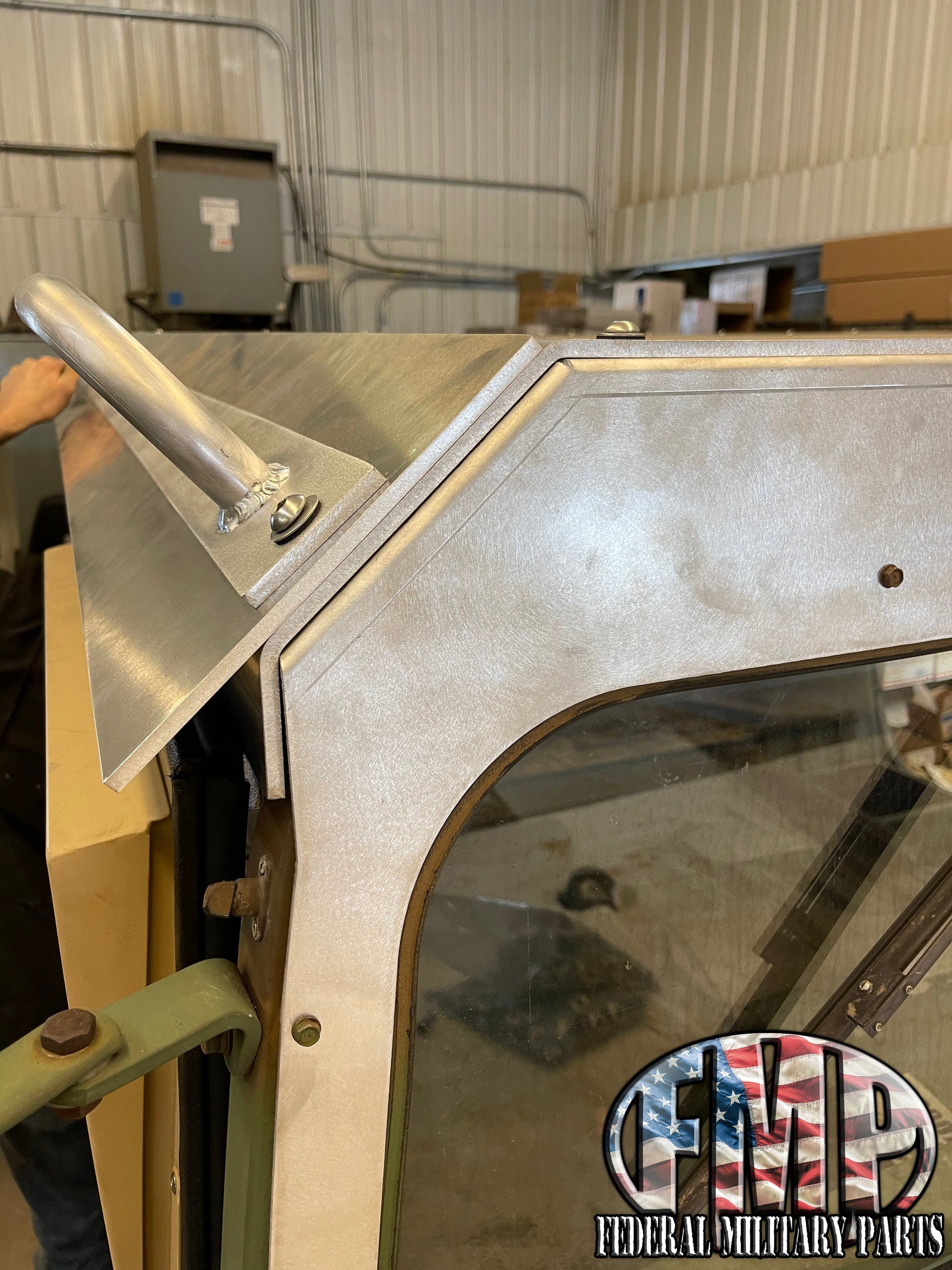 4-Man Tactical Hard Top 1/4” Thick Standard Length for Military Humvee Tactical Aluminum Roof Kit