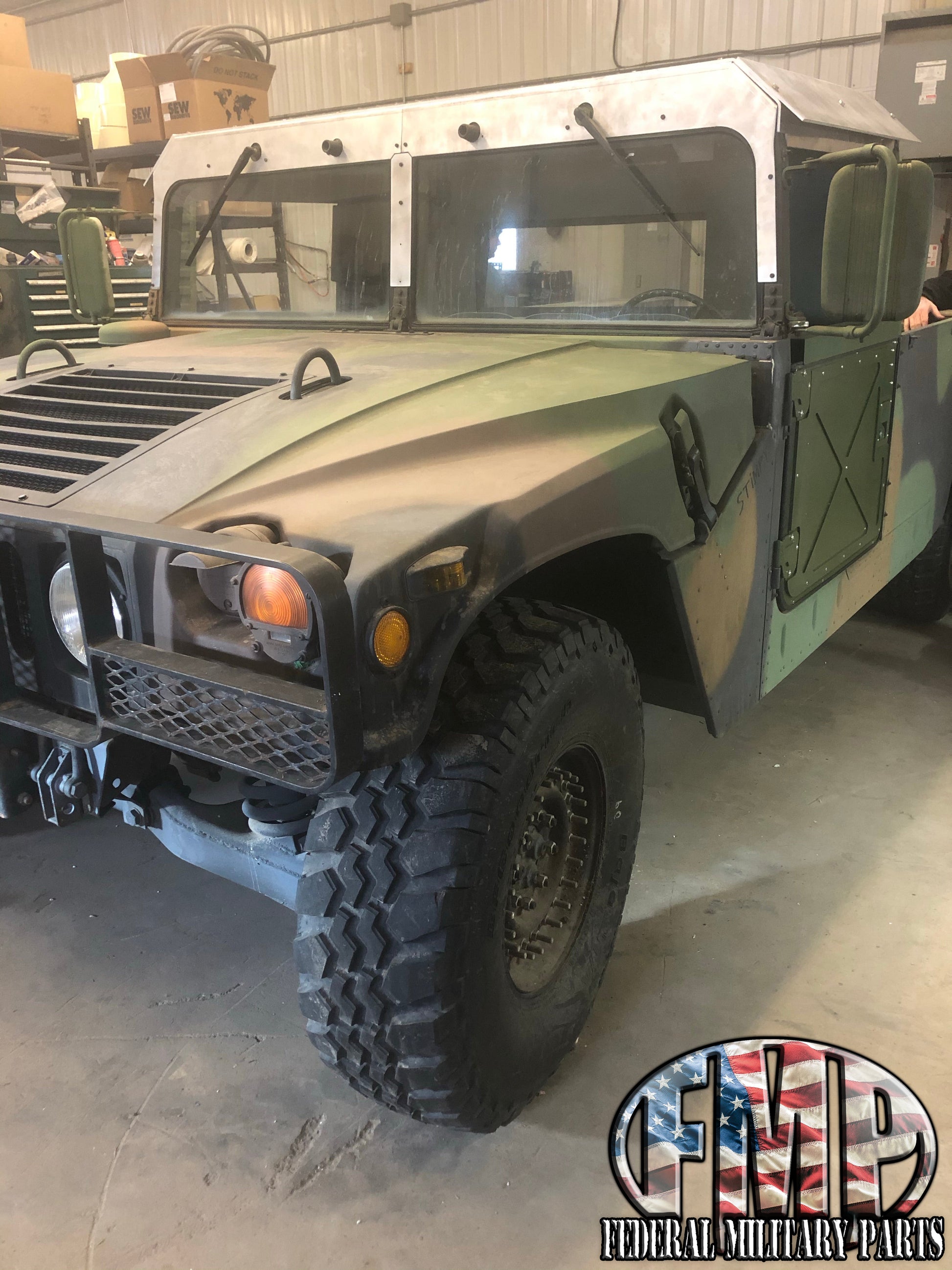 4-Man Tactical Hard Top 1/4” Thick Standard Length for Military Humvee Tactical Aluminum Roof Kit