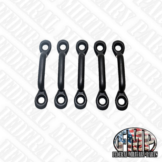 5包黑色，棕褐色或绿色军用帆布篷布/帆布钩（b）系列 -  M998悍马