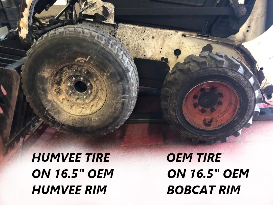 Humvee-Reifen - passender Satz von vier oder fünf - 37 "- Goodyear Mt Radials - auf Felgen montiert - beinhaltet Run-Flat-Einsätze
