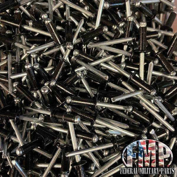 3/16” Black Oxide Aluminum Rivets – Federal Military Parts (763) 310-9340
