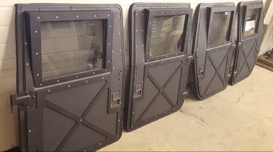 Humvee Doors Set of Four New Hard Doors For Humvee Hmmwv M998 M997 M1043 M1045