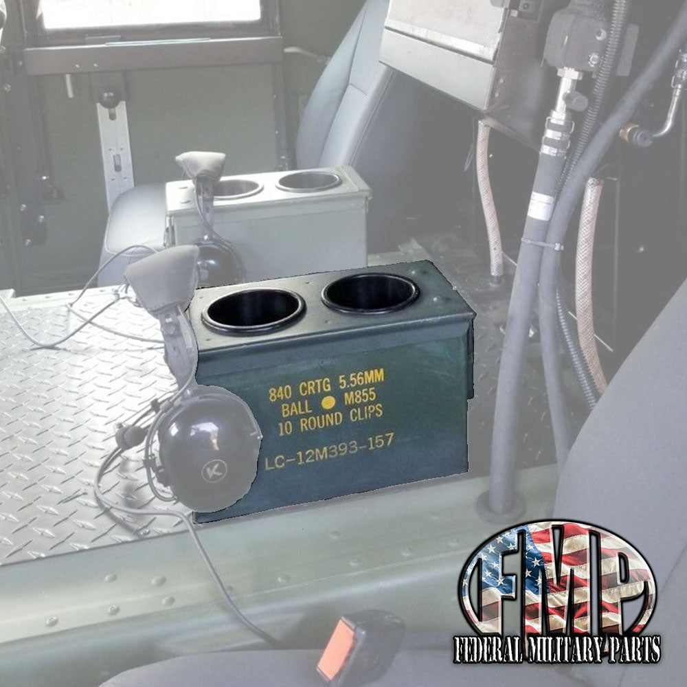 center console (A1) cupholder - cups only - Great For M998 Humvee - no rocker switches