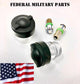 军事 Hmmwv 绿色镜头盖和颜色选择两个短跑灯泡加橡胶密封 M998 悍马 12339203-1