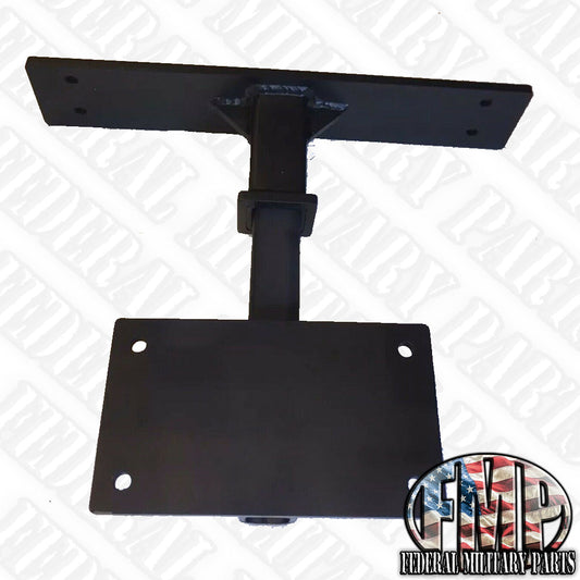 2-Piece Winch Mounting Plate Plus 2" Receiver Mounts Behind Bumper fits Military Humvee M998 Slant Back M1045A2 M1043A2