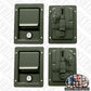 4 Dual Locking Door Handles Interior / exterior X-door handle Humvee M998 latch