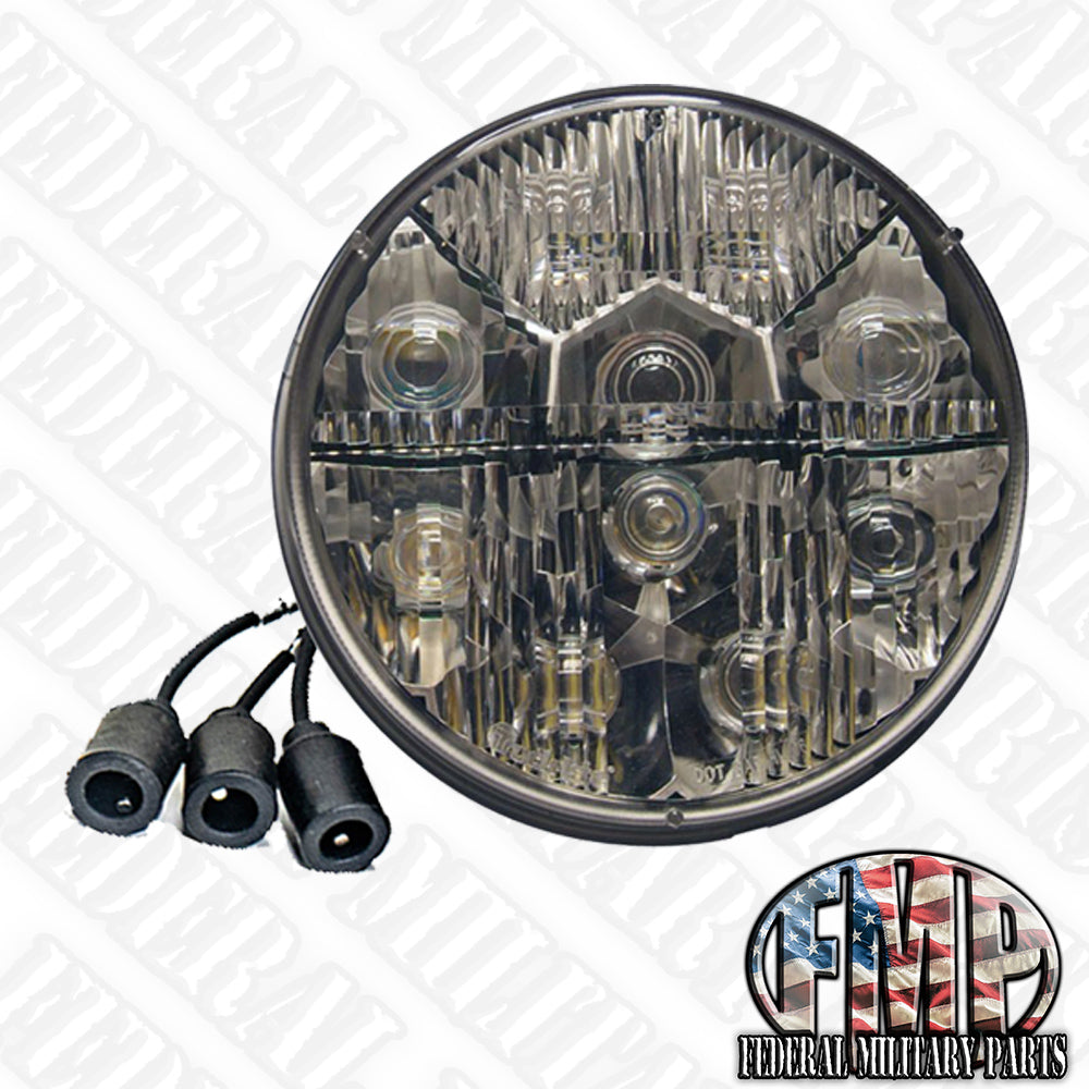 Military Headlights Plug and Play 24 Volts LED OEM Style Universal Head Lights for All Military Wheeled Vehicles