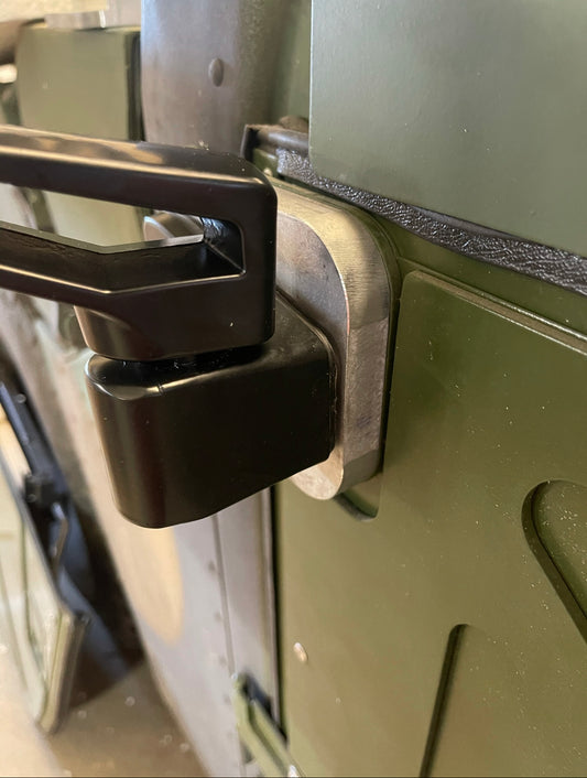 Humvee Mirrors Adapter Plate - Paire (Ensemble de 2) - Aluminium moulu - Pour les portes X dures