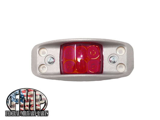 Légende de marqueur latéral Light Red Lens Alliage Body LED
