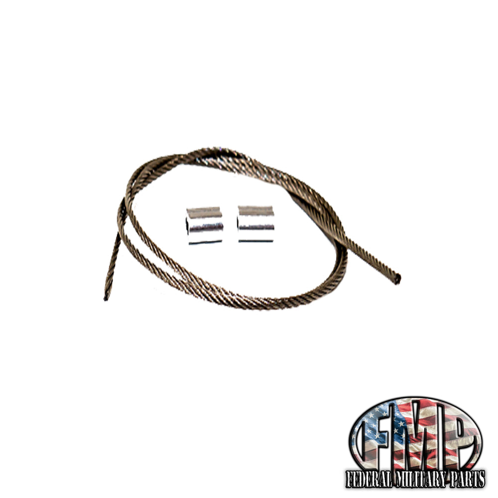 Cable Lanyard for Humvee brush Guard Pin - (Pin Sold Separately)