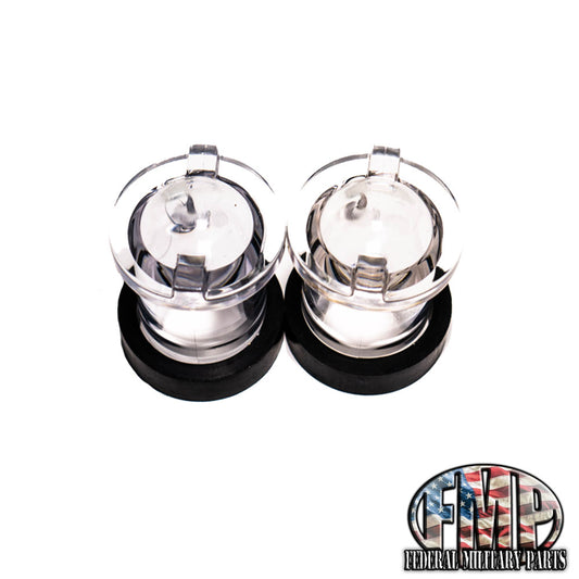 Green Lens Covers and Color Choice of Two Dash Bulbs Plus Rubber Seals FITS M998 HUMVEE  12339203-1