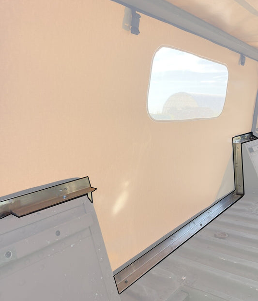 Canvas Rear Curtain Installation Kit - Canvas Soft Curtain for Humvee + Hardware kit