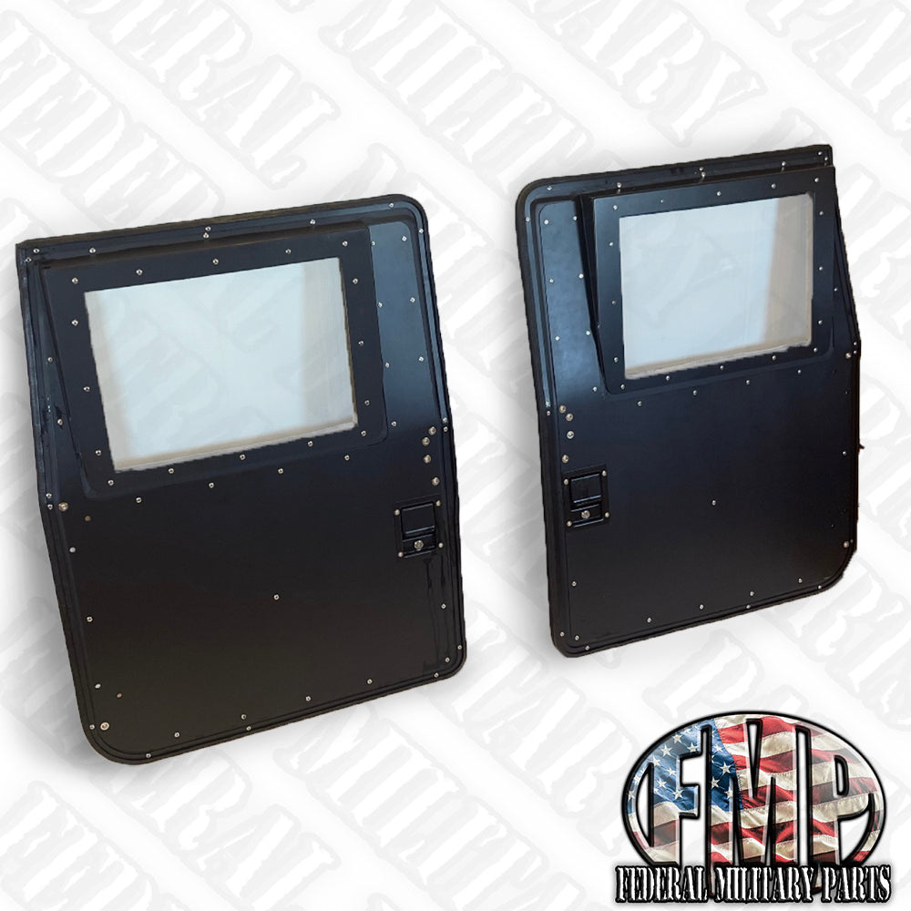 Smooth Hard Doors (No X-Pattern), Set of 2 or 4 Choice of Color