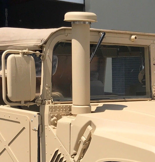 Tube de plongée en apnée et réducteur (sans capuchon) pour Humvee militaire (non OEM) - Couleur Noir, Tan ou Vert