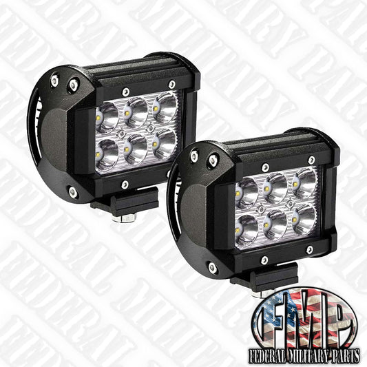 Dual Backup Reverse 24 Volt Includes Two LED Lights for Military Humvee